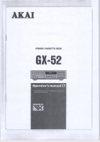 Akai GX-52-Owners-Manual 